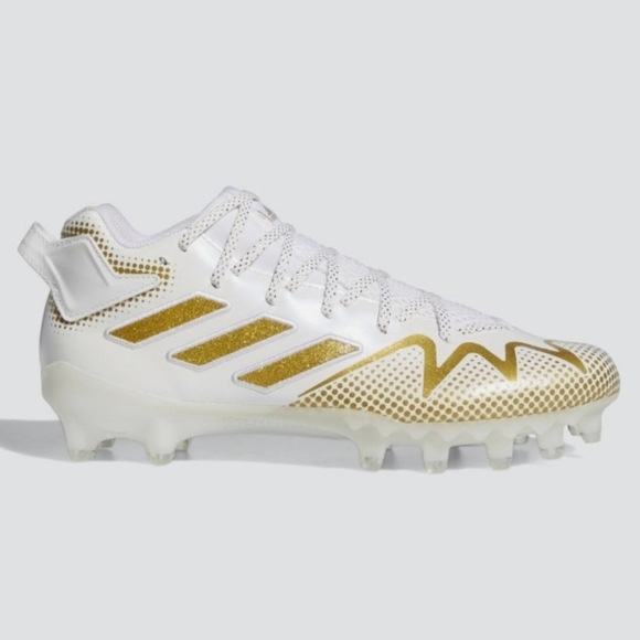 RARE Adidas Freak 22 Team Football Cleats White & Gold GW3420 Size 11.5 main image 7